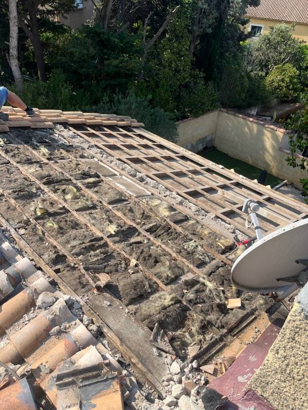 Réfection de toiture sur la commune de Martigues